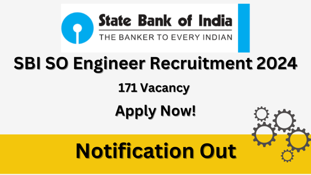 SBI SO Recuritment 2024 | Apply Online Notification Out.