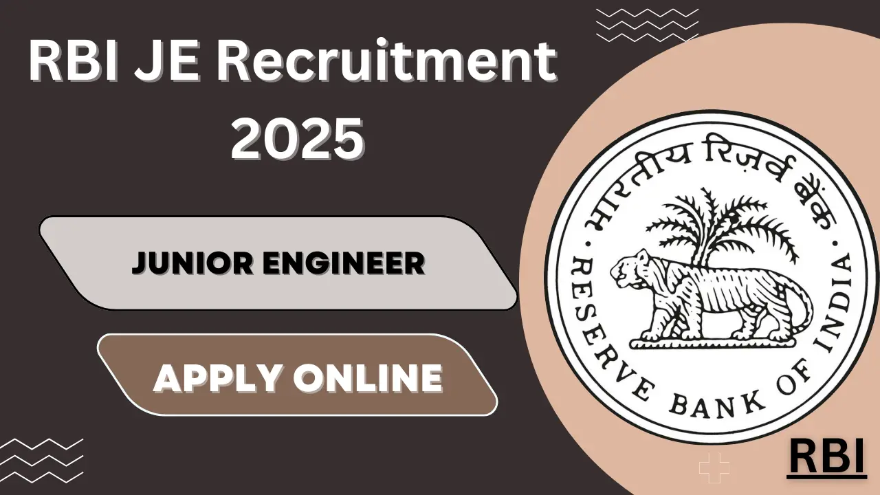 RBI JE Recruitment 2025