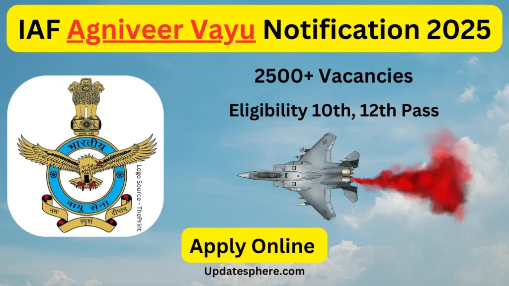 Agniveer Vayu Indian Air Force Recruitment 2025